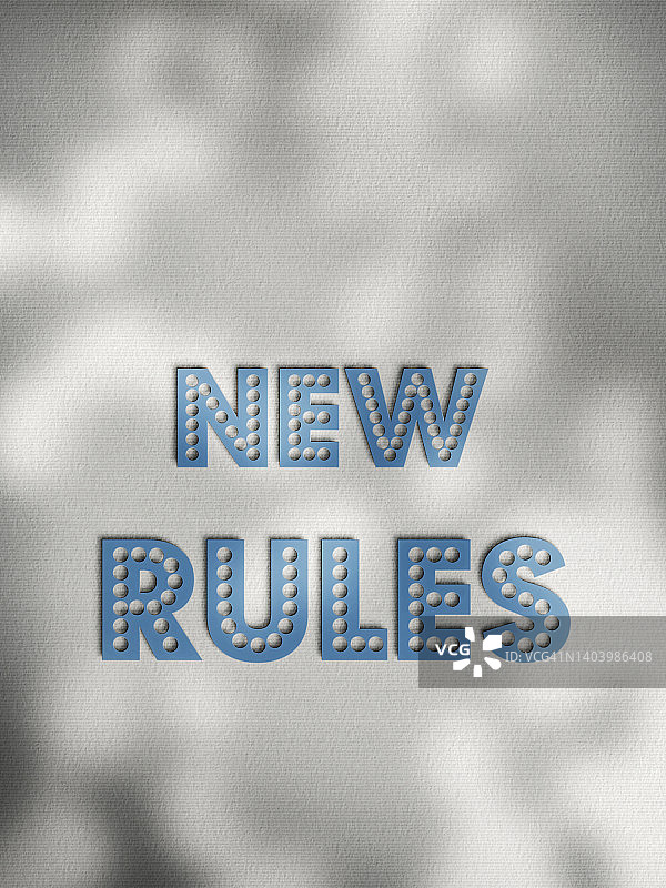 灰色背景中的新规则提示图片素材