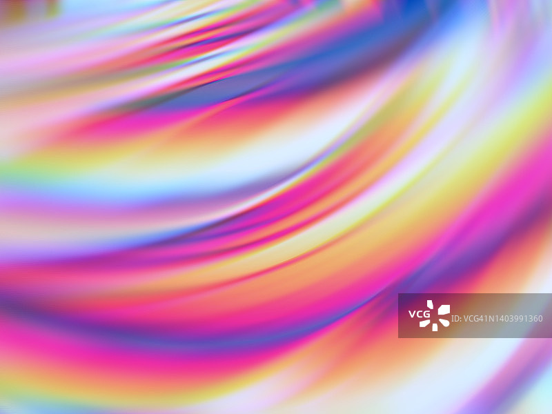 抽象粉彩全息箔霓虹灯波浪背景图片素材