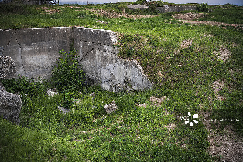 法国诺曼底奥克角D日遗址图片素材