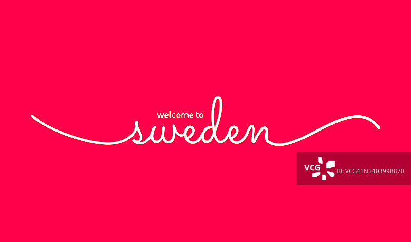 瑞典是世界上游客最多的国家手写国名图片素材