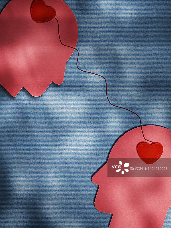 黄色同情概念纸张图像，爱概念图片素材