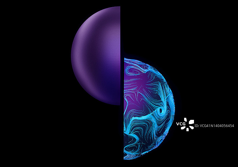 对比半球图片素材