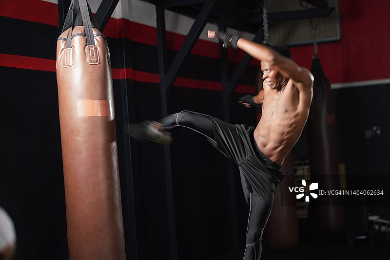 拳击手训练图片素材
