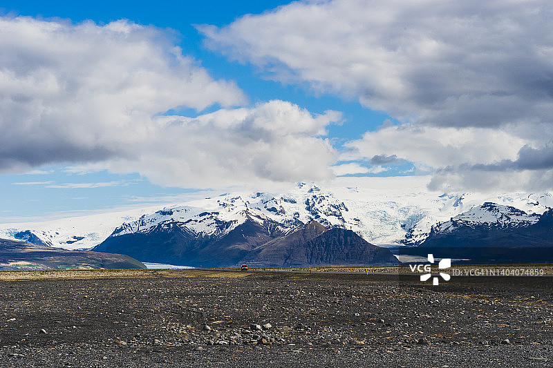 瓦特纳冰川国家公园：斯卡夫塔费尔冰川和斯维纳费尔冰川图片素材