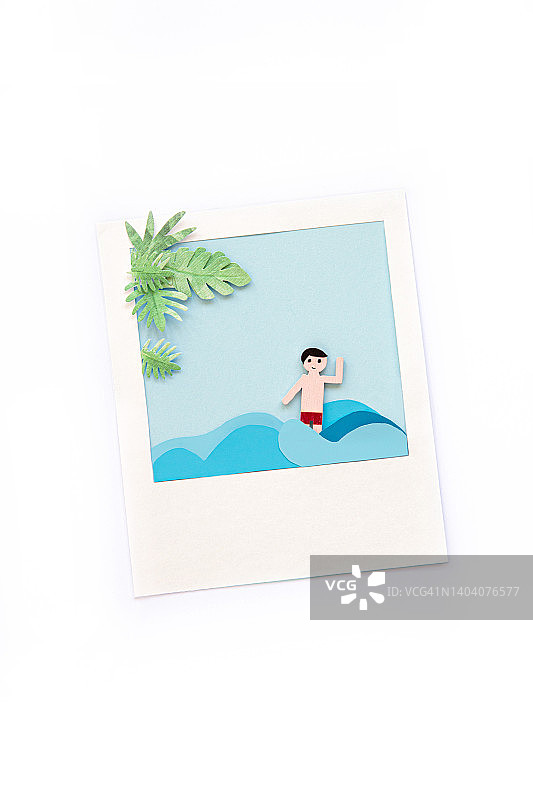 宝丽来夏季纸艺图片素材