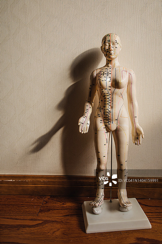 传统中医针灸女模特图片素材