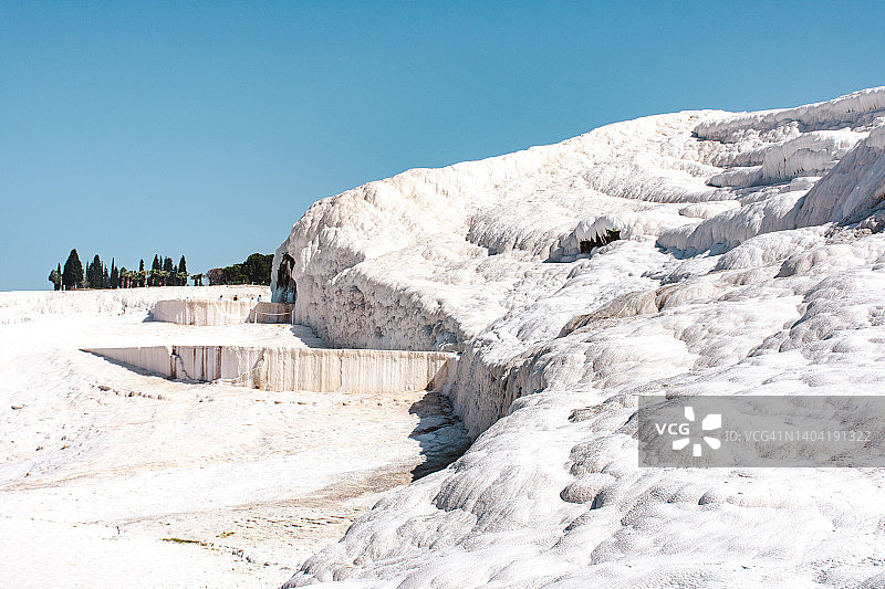 土耳其代尼兹利棉花堡石灰华图片素材