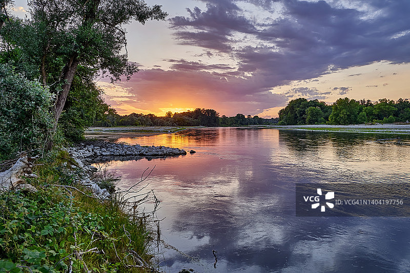 提契诺河自然公园，意大利伦巴第图片素材