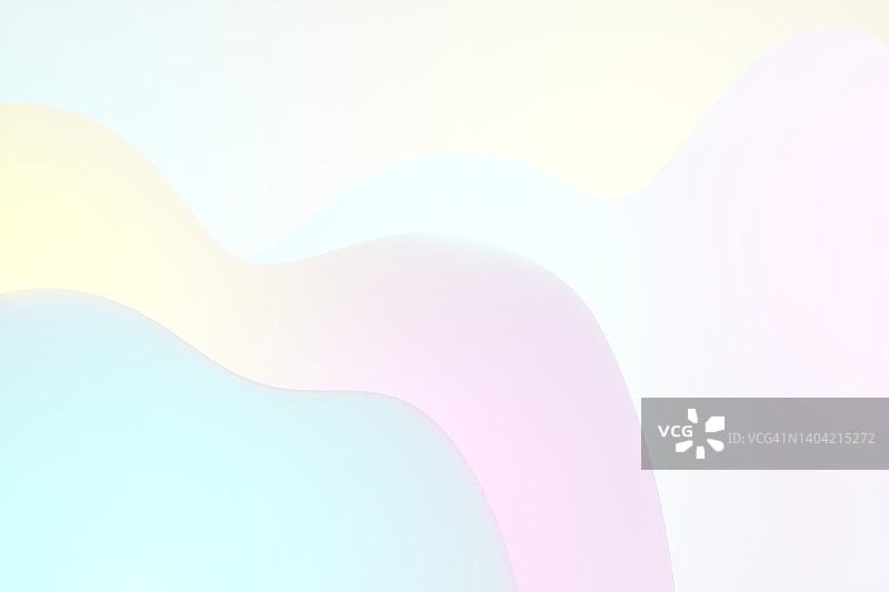 多色波浪抽象粉彩背景，适用于您的设计，三维图图片素材