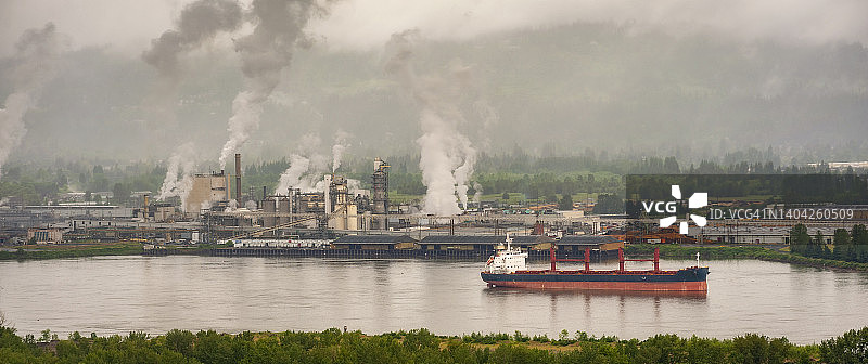 华盛顿州朗维尤的哥伦比亚河图片素材