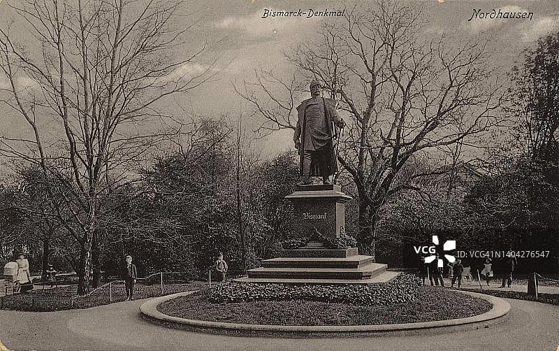 诺德豪森俾斯麦纪念碑（1910年明信片）图片素材