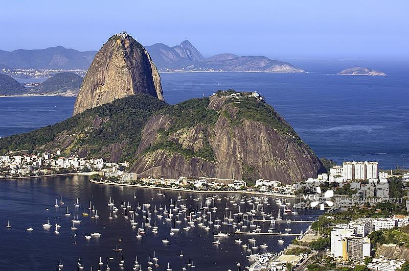 从科科瓦多山看里约热内卢糖面包山图片素材