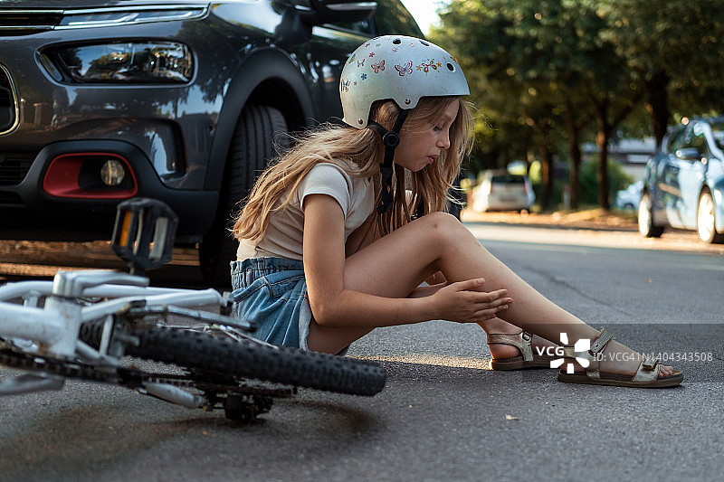 自行车事故图片素材