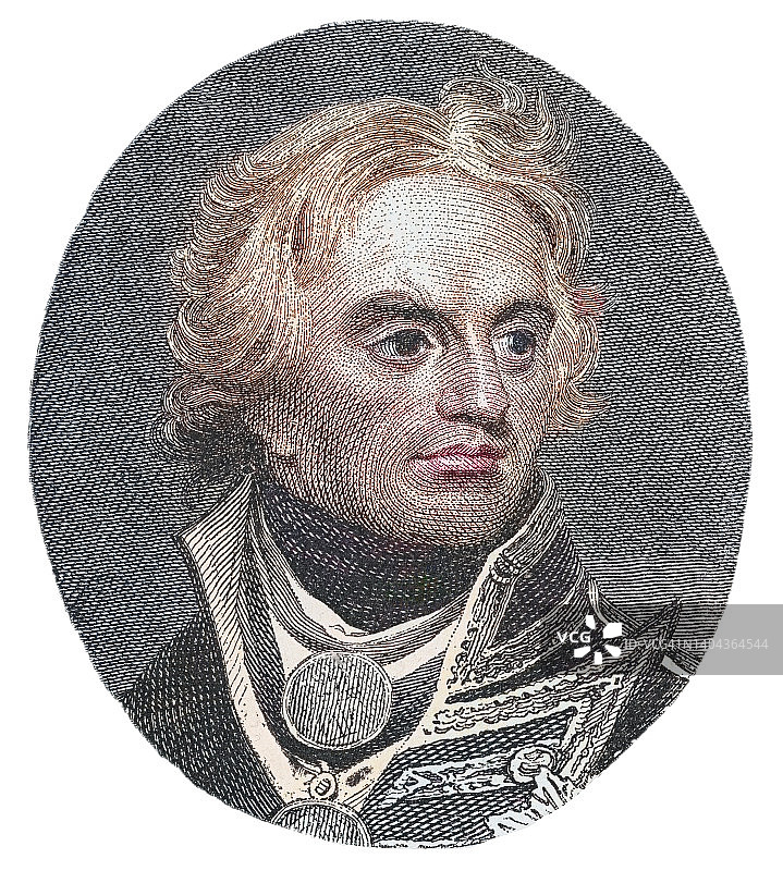 海军上将霍雷肖·纳尔逊肖像图片素材