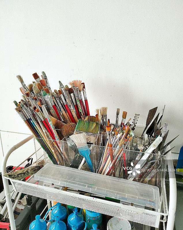 脏画笔绘画用品图片素材