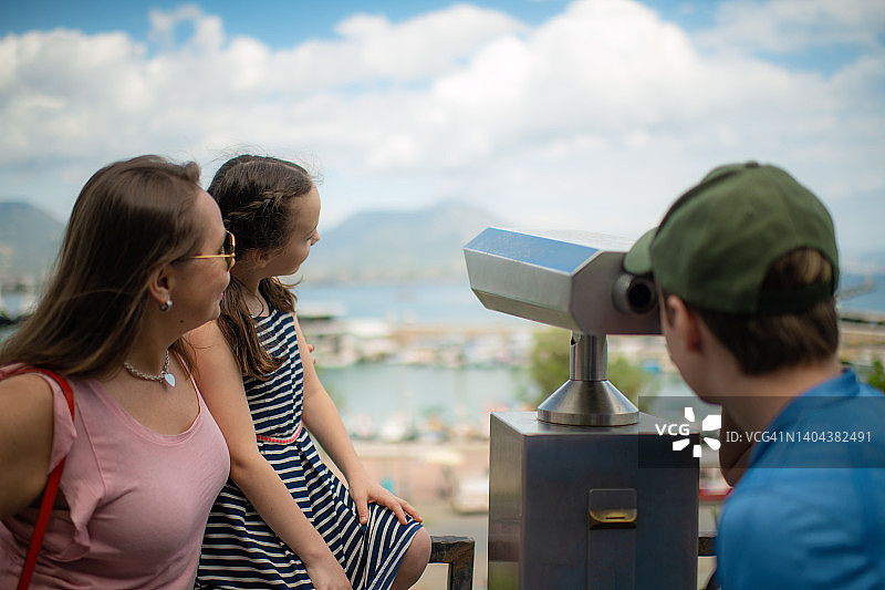在土耳其的家庭旅行图片素材