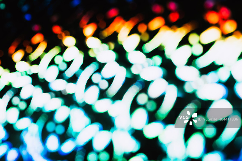 深浅多色模糊散景特写，留白图片素材