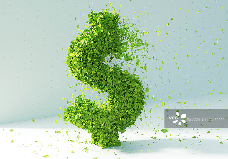 绿色美元符号图片素材