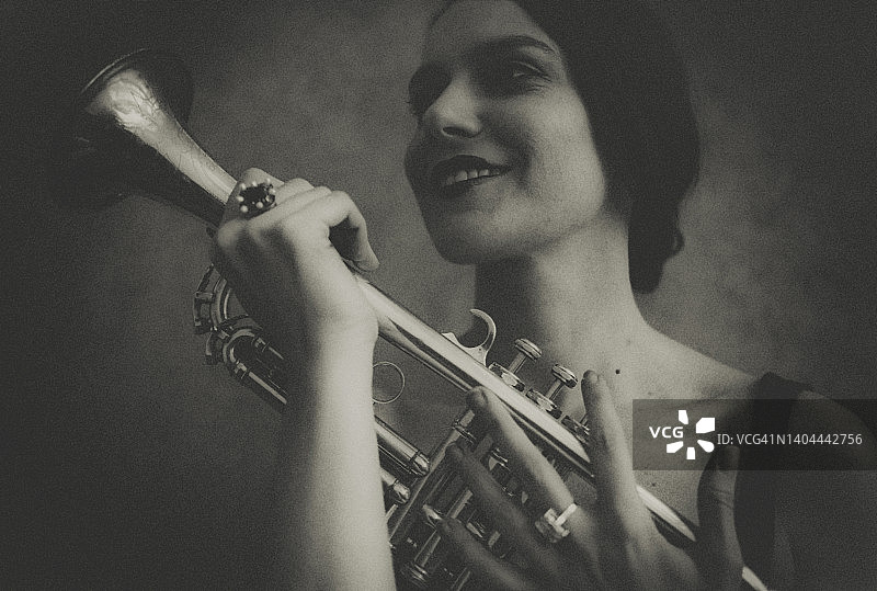 女音乐家图片素材