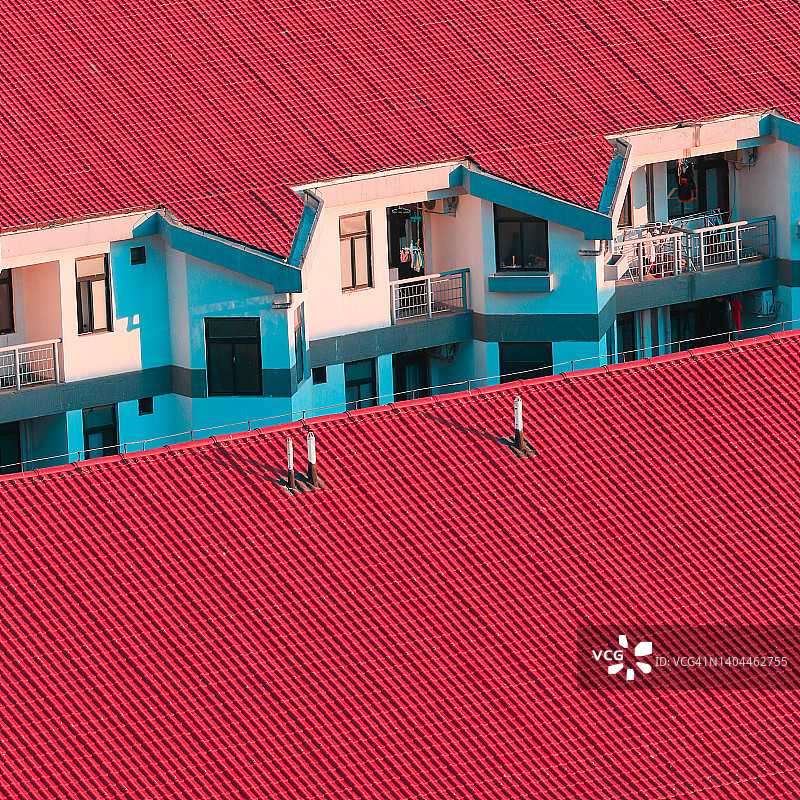 彩色屋顶图片素材