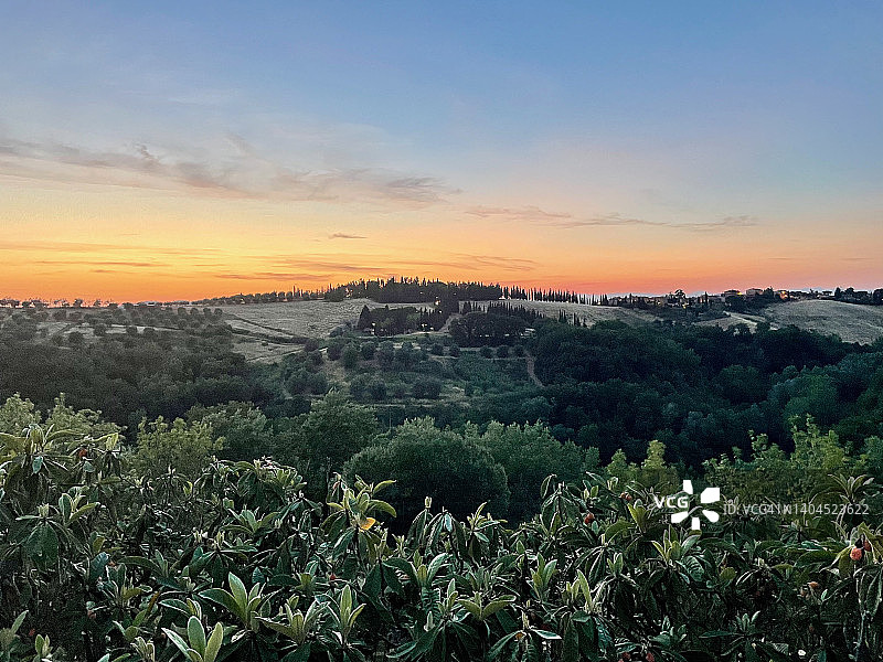 托斯卡纳的傍晚图片素材