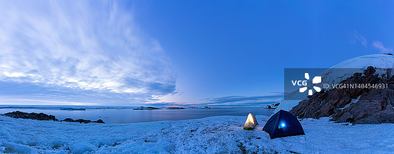 冰雪天堂露营图片素材