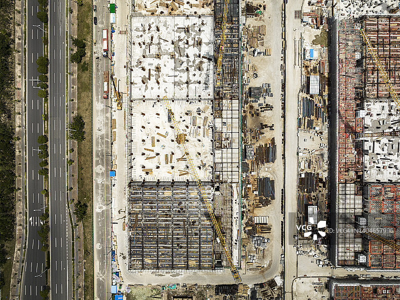 施工现场鸟瞰图片素材
