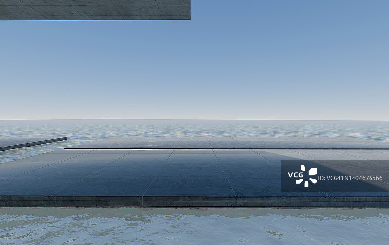 海边混凝土建筑图片素材