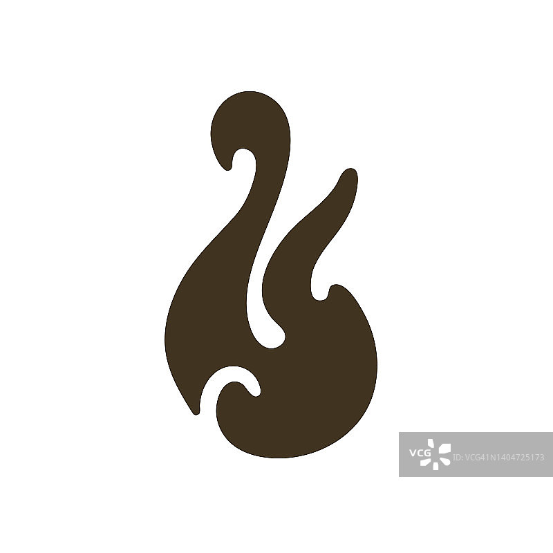 毛利Hei Matau鱼钩符号矢量图图片素材