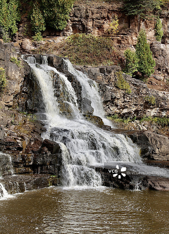 明尼苏达州的醋栗瀑布图片素材