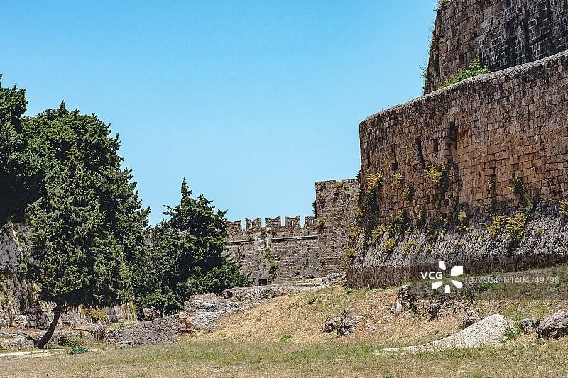 罗德岛的防御工事图片素材