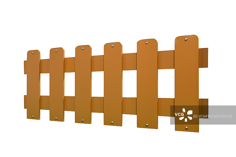 带裁剪路径的棕色栅栏图片素材