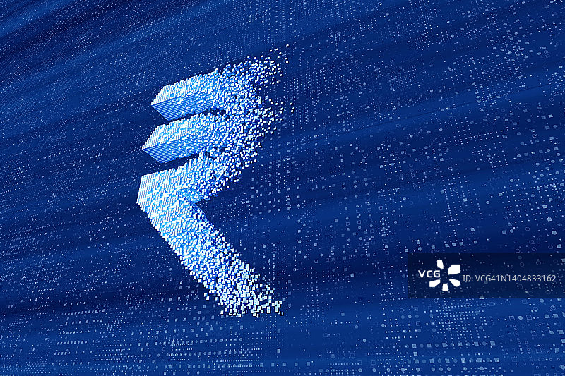 印度卢比符号消失图片素材