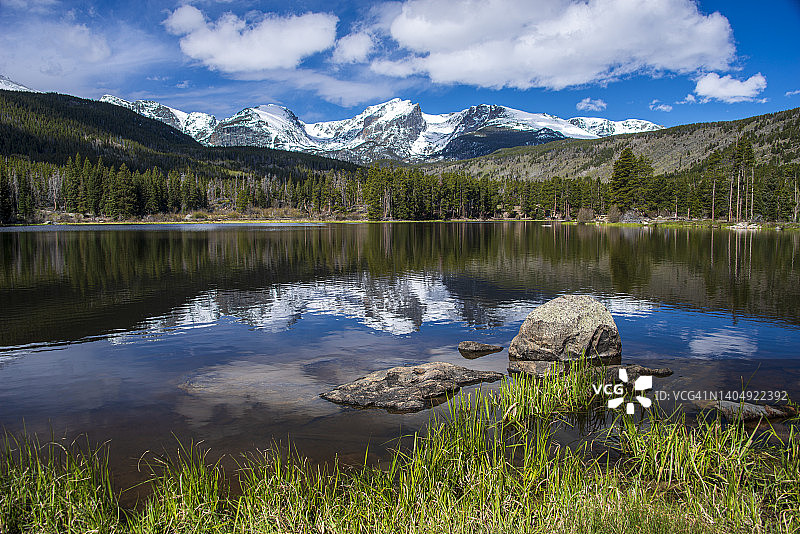 落基山国家公园斯普拉格湖图片素材