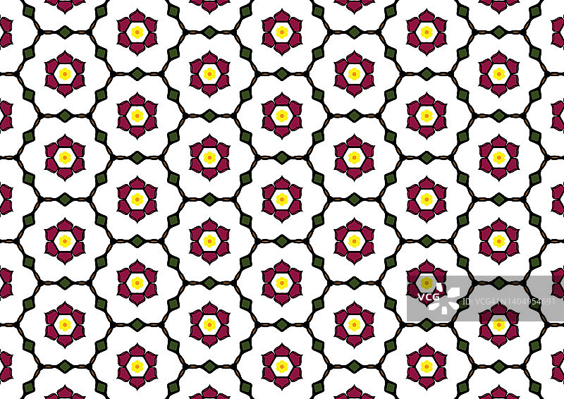 春天盛开的红色花朵图案图片素材