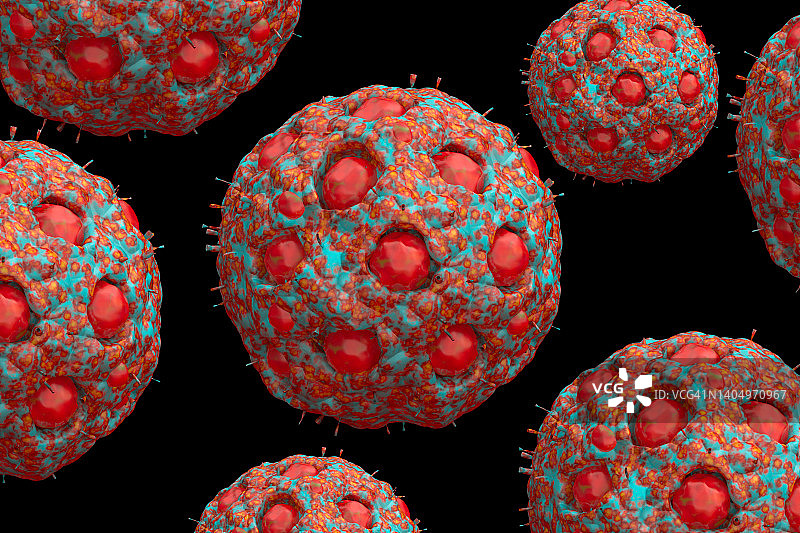 猴痘变异图片素材