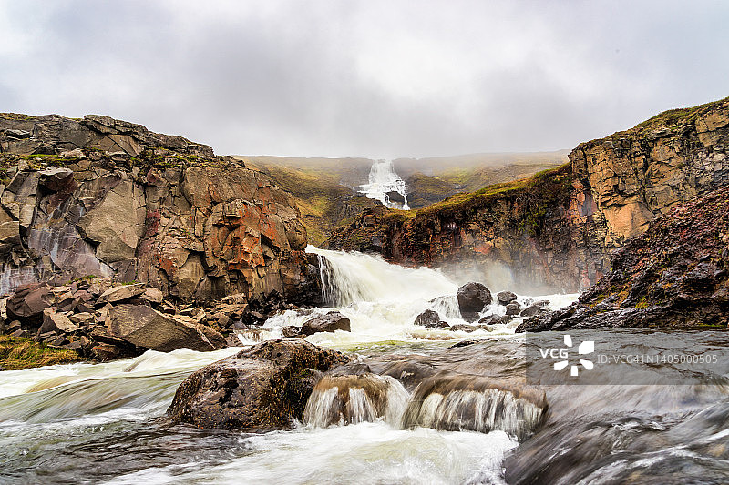 冰岛留坎迪瀑布图片素材