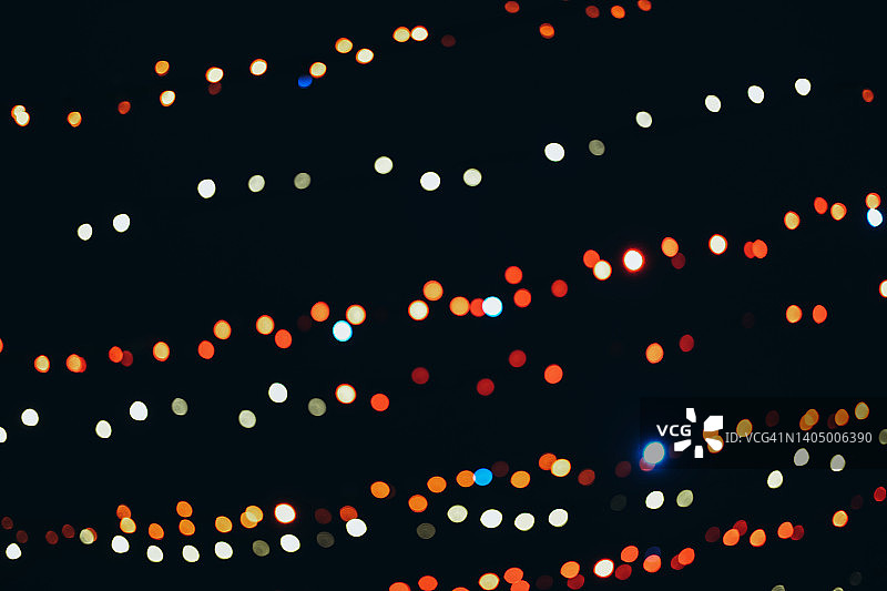 散焦的彩色灯光背景图片素材