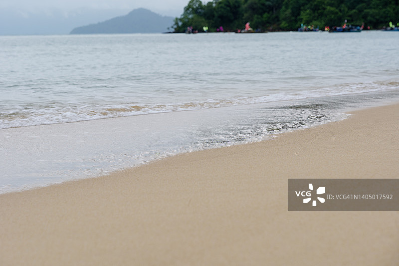 海滩潮汐沙波图片素材