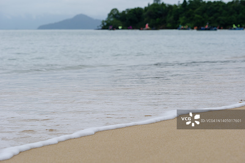 海滩潮汐沙波图片素材