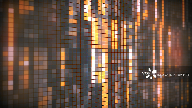 大数据概念，蓝色数据雨图片素材