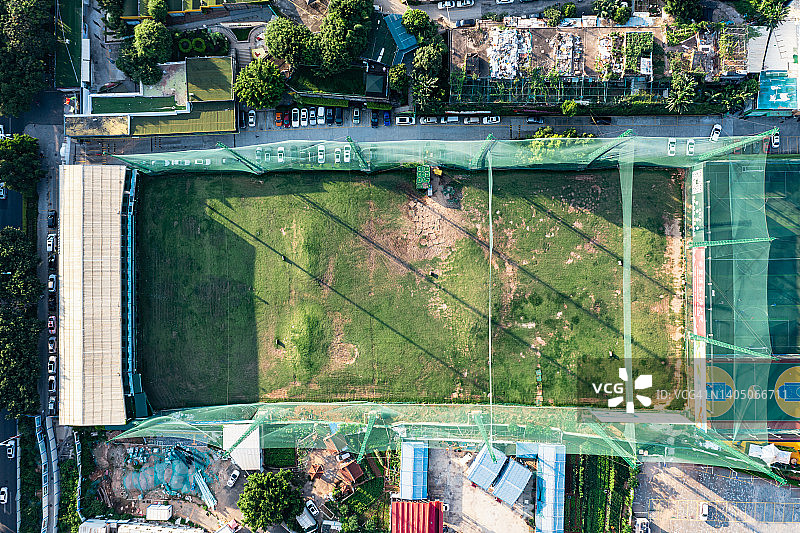 城市迷你高尔夫航拍图片素材
