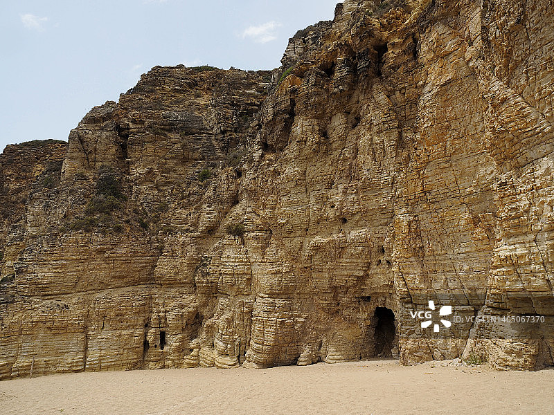 葡萄牙阿尔加维贝里切海滩大西洋风光图片素材