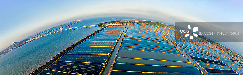 鱼场无人机航拍图片素材