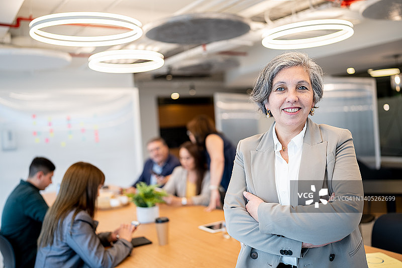 会议中的商务女性图片素材