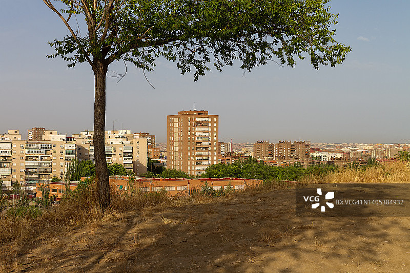 马德里东部城市风光图片素材