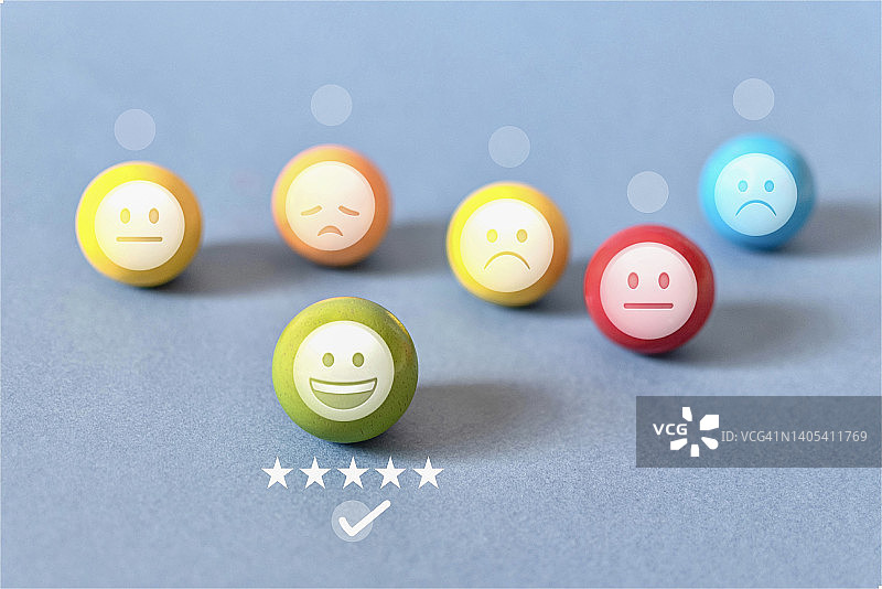 评分满意度概念图片素材