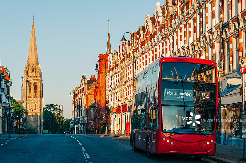伦敦穆斯韦尔山的日出景观图片素材