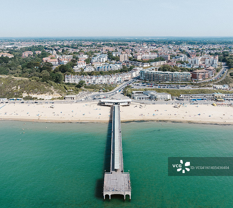 博斯科姆码头和海滩-多塞特图片素材