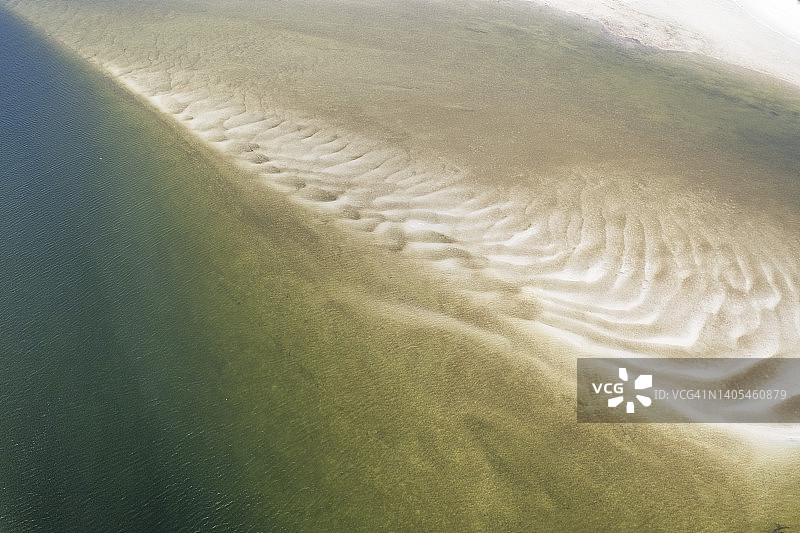 夏季热带沙滩航拍美景图片素材